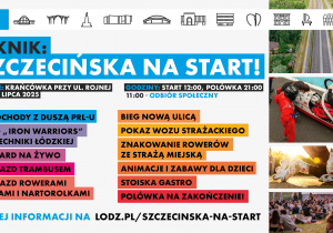 Plakat z programem pikniku