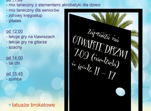 Drzwi otwarte w Osiedlowym Centrum Kultury Oaza