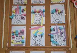 Prezentacja prac ,,W salonie fryzjerskim".