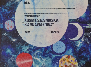 Wyniki konkursu na "Kosmiczną maskę karnawałową"