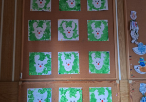 Prezentacja prac plastycznych ,,Renifer".