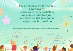 Zajęcia adaptacyjne - plakat